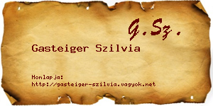 Gasteiger Szilvia névjegykártya